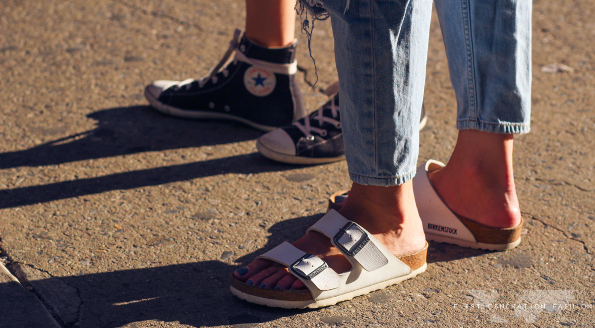 white birkenstock